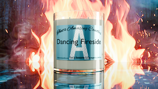 Dancing Fireside - Luxury Coconut Soy Wax Candle 8.5 oz