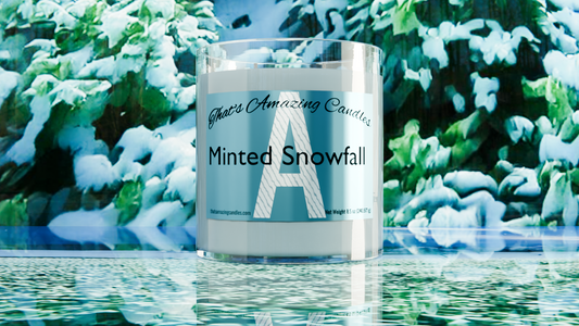 Minted Snowfall - Luxury Coconut Soy Wax Candle 8.5 oz