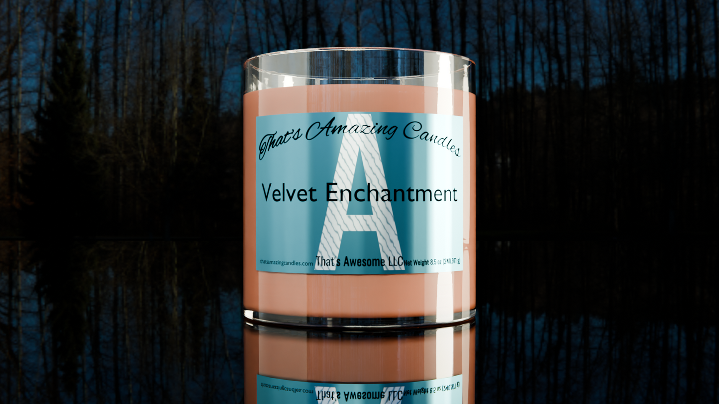 Velvet Enchanment - Luxury Coconut Soy Wax Candle 8.5 oz