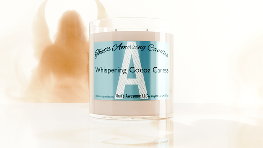Whispering Cocoa Caress - Luxury Coconut Soy Wax Candle 8.5 oz